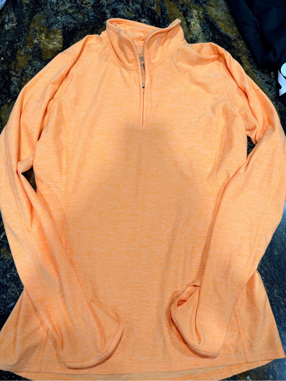 The North Face Women's Peach/Light Orange Half-Zip Pullover